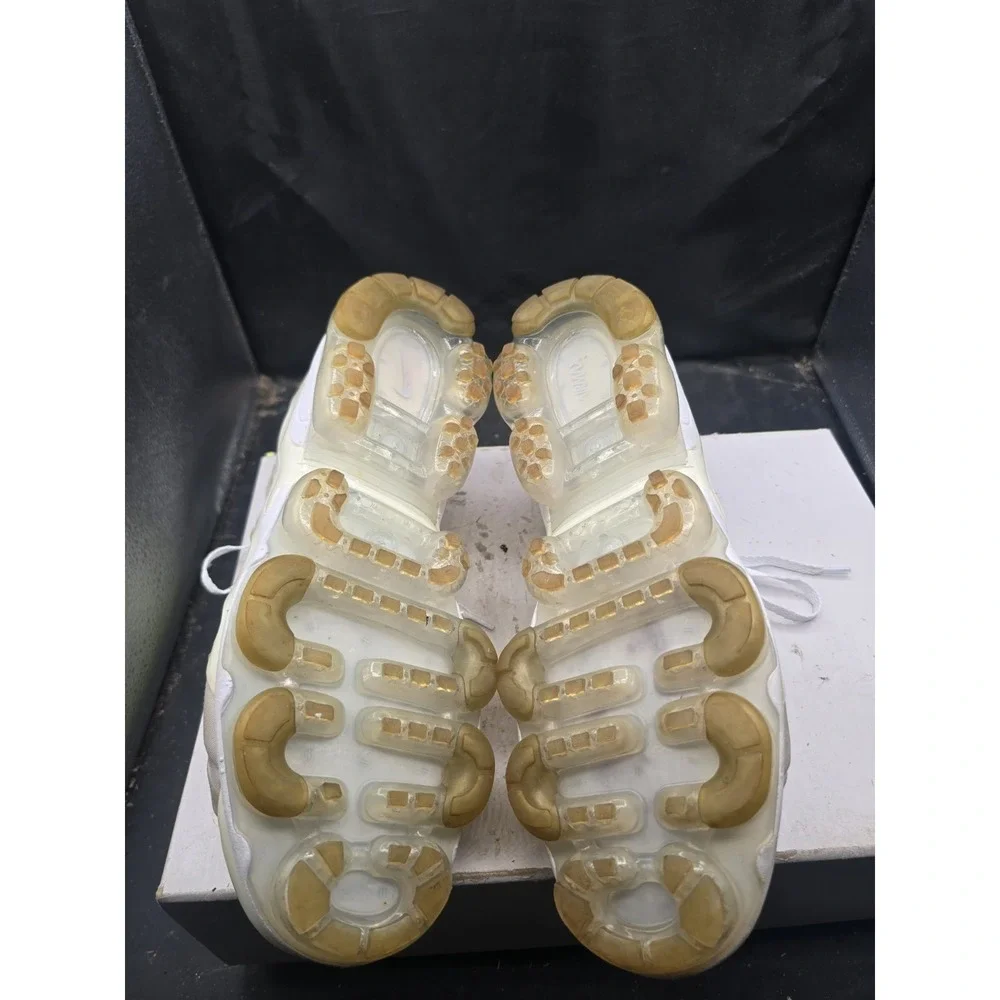 Nike Air VaporMax Plus‎ Lace Up  Athletic Shoes Men Size 10.5 White Color
